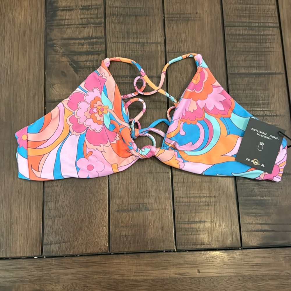 NWT SKATIE Sarah Swimsuit Top, Lanai- Medium